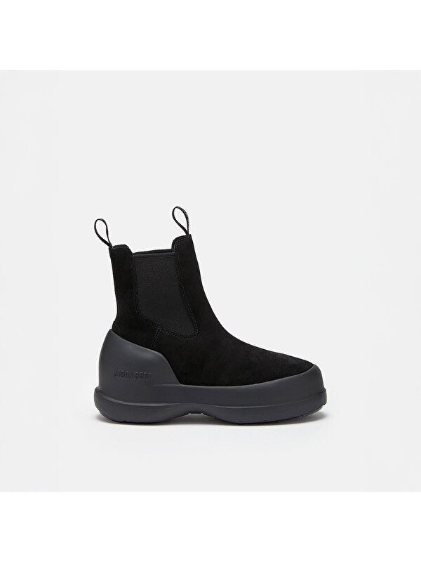 Moon Boot Erkek Bot 80D2480050-N001 Luna Chelsea Suede Black