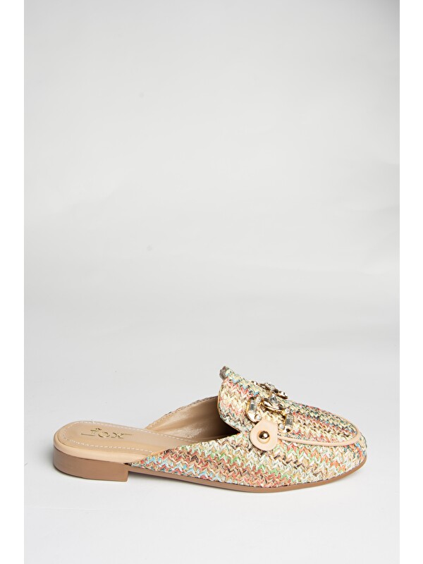 Fox Shoes U2500091 Renkli Kadın Terlik