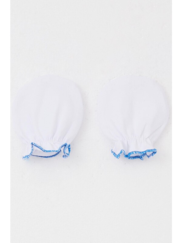 Breeze Yenidoğan Bebek Eldiven Basic Beyaz (7 X 9 Cm)