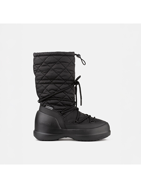 Moon Boot Kadın Bot 80D2500080-N001 Mezzallina Quilted Hight Boot WP Black