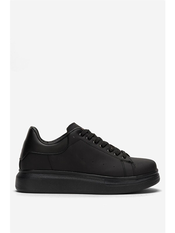 LİGER Unisex Yüksek Taban Günlük Spor Sneaker Ayakkabı Sİyah