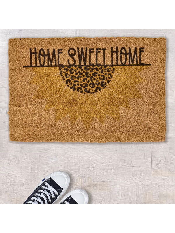 Chilai Home Die Sonne Koko Ayçiçeği Desenli Kapı Paspası - Renkli - 40x60 cm