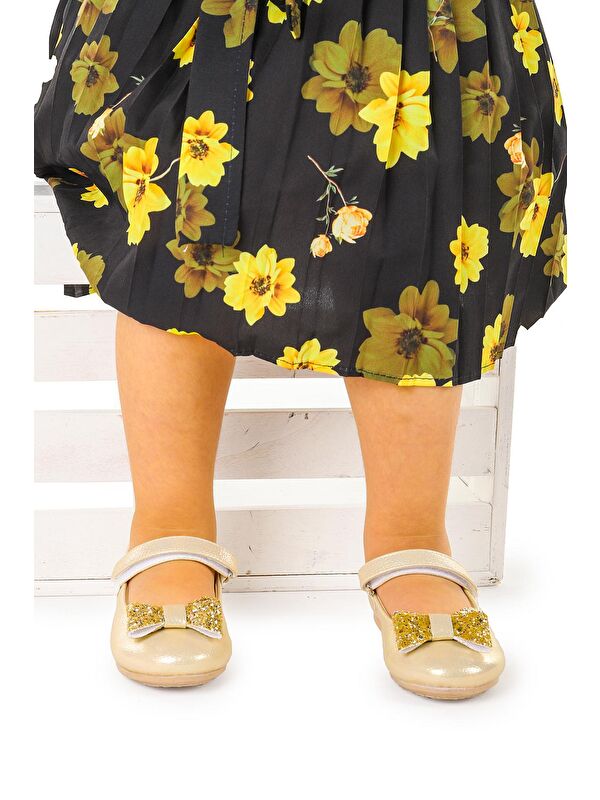 Cırtlı Fiyonklu Kız Çocuk Babet Ayakkabı Ege 200 Vakko - Görsel 3