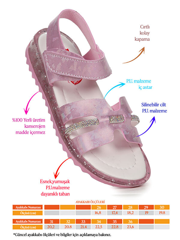 Kız Çocuk Sandalet Arz 2345 - Görsel 3