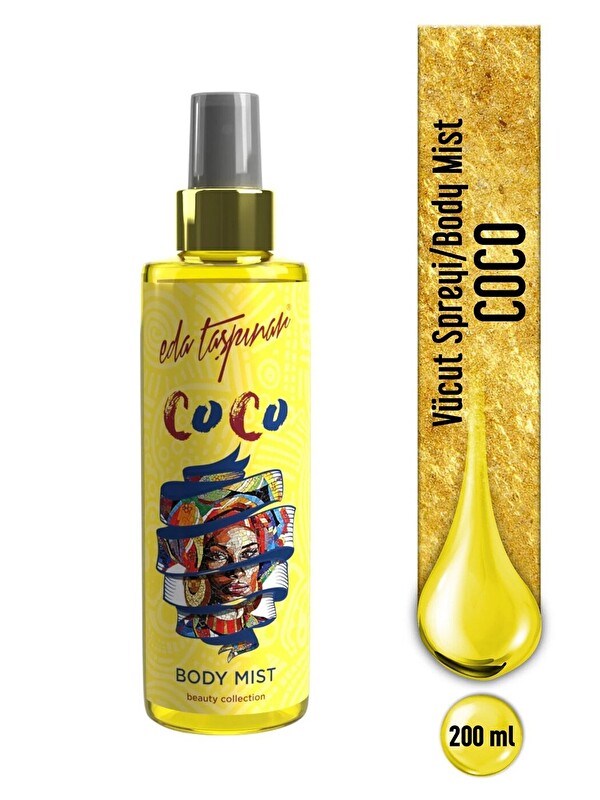 Eda Taşpınar Coconut Coco Body Mist, Tulum’un Egzotik Kokusu, Baştan Çıkarıcı, Sen de Büyüle Herkesi!, 200 ml