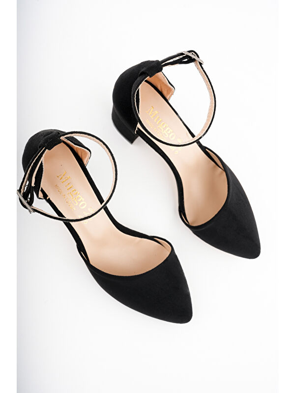 W708 Kadın Klasik Günlük Tarz Şık ve Rahat Topuklu Ayakkabı - Görsel 3