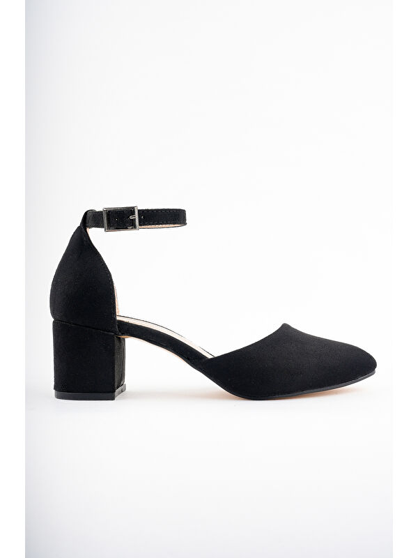 W708 Kadın Klasik Günlük Tarz Şık ve Rahat Topuklu Ayakkabı - Görsel 4