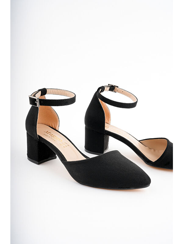 W708 Kadın Klasik Günlük Tarz Şık ve Rahat Topuklu Ayakkabı - Görsel 6