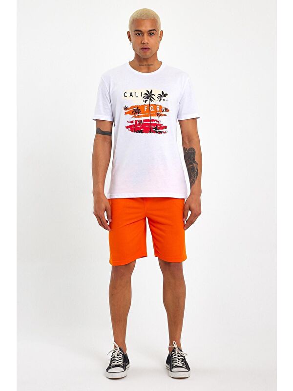 Süperlife Regular Fit Brooklyn Baskılı Erkek Şort SPR 208