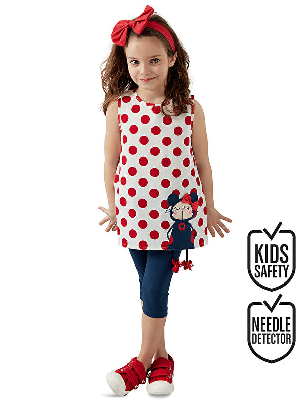 Denokids Puanlı Lily Tunik Takım