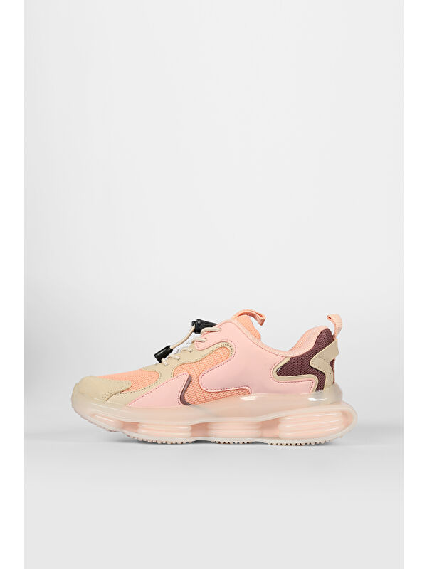 Mask Havalı Taban Kız Çocuk Okul Öncesi Pudra Spor Ayakkabı - Görsel 3