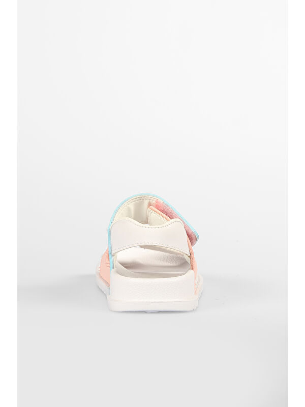 Krixi Hafif Kız Çocuk Beyaz/Pembe Sandalet - Görsel 6