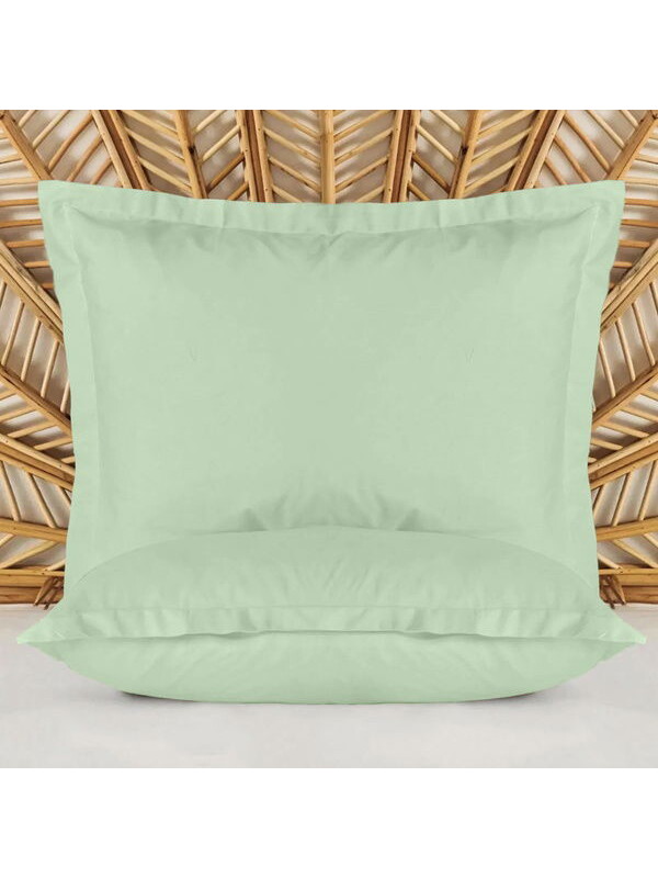 Evidea Soft Basic Oxford 2'li Yastık Kılıfı - Yeşil - 50x70 cm