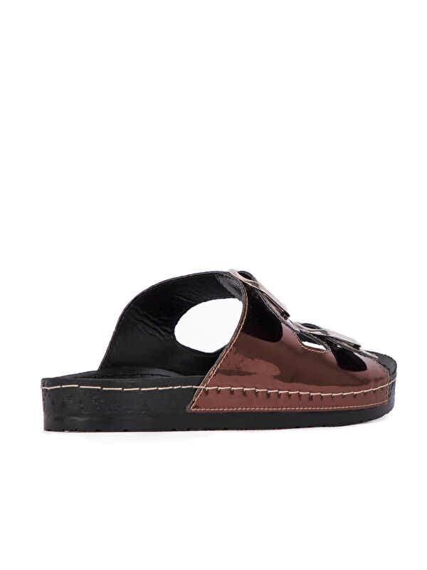 473 Kadın Terlik Bronz - Görsel 4