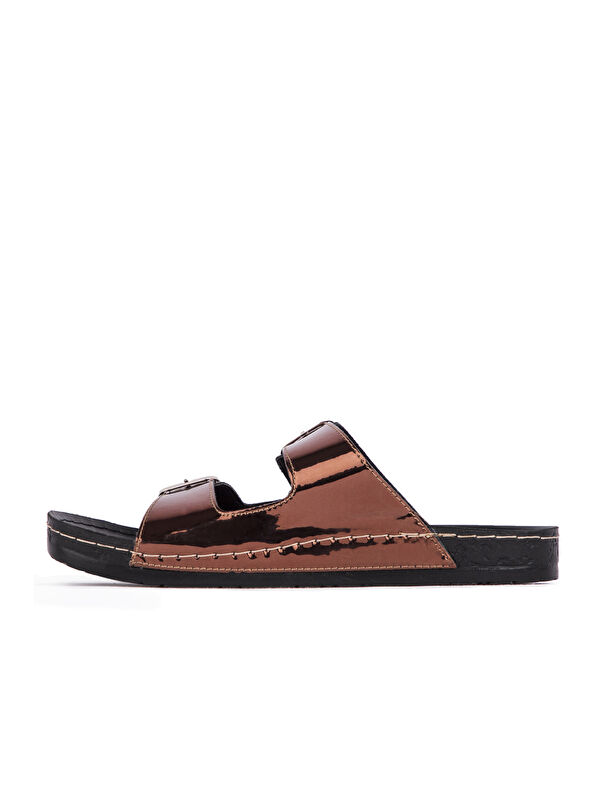 473 Kadın Terlik Bronz - Görsel 5