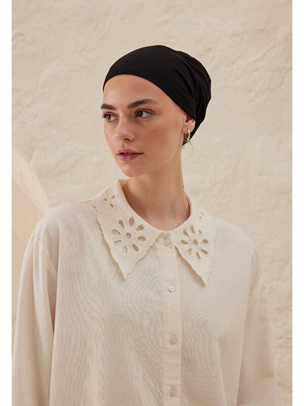 Fresh Scarfs Silikonlu Kaydırmaz Bone Siyah