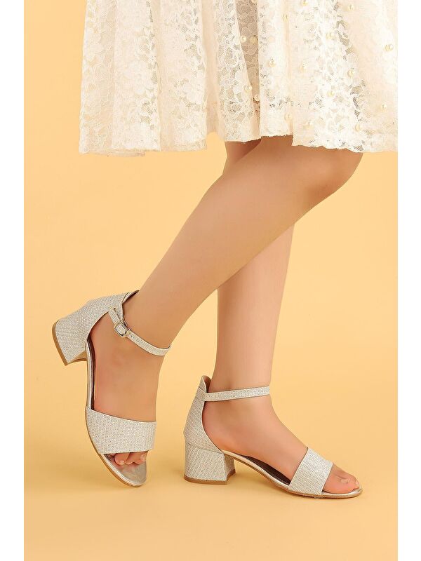 Alexa Günlük Kız Çocuk 3 Cm Topuklu Sandalet Abiye Ayakkabı - Görsel 4