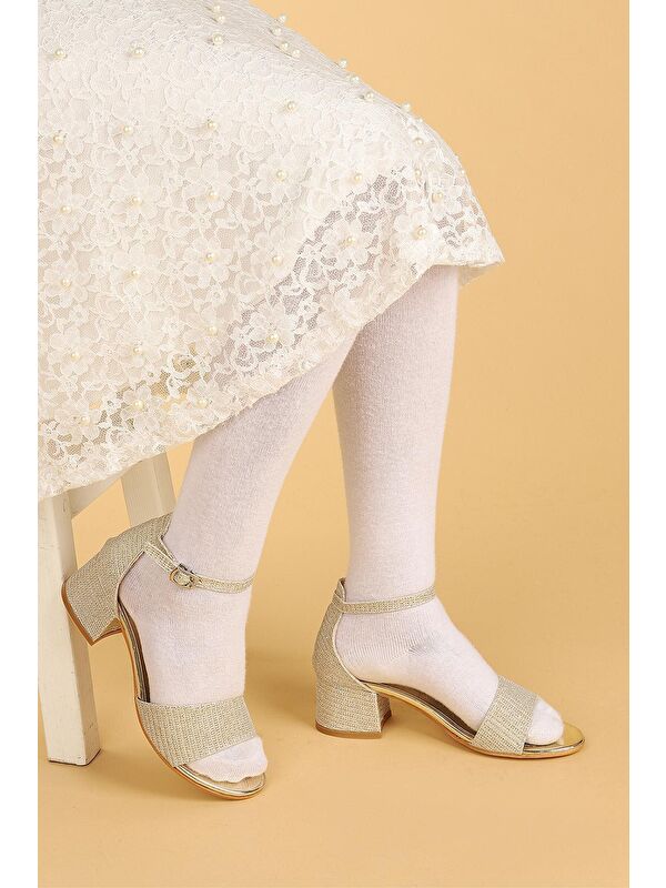 Alexa Günlük Kız Çocuk 3 Cm Topuklu Sandalet Abiye Ayakkabı - Görsel 3