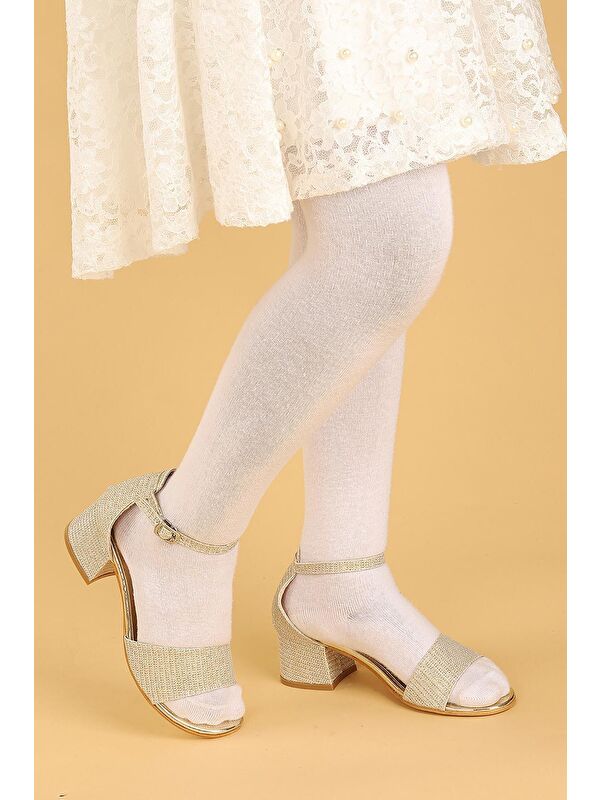 Alexa Günlük Kız Çocuk 3 Cm Topuklu Sandalet Abiye Ayakkabı - Görsel 4