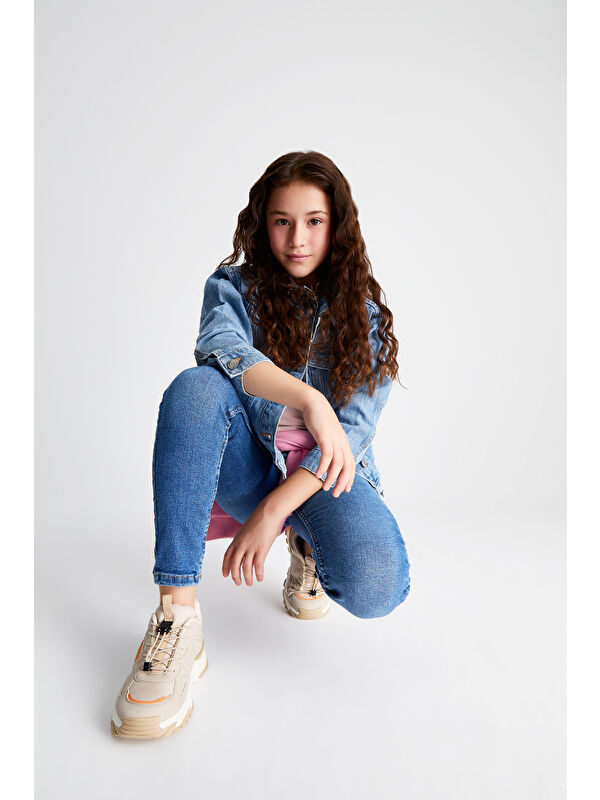 Kobalt Hafif Unisex Okul Öncesi Bej Spor Ayakkabı - Görsel 2