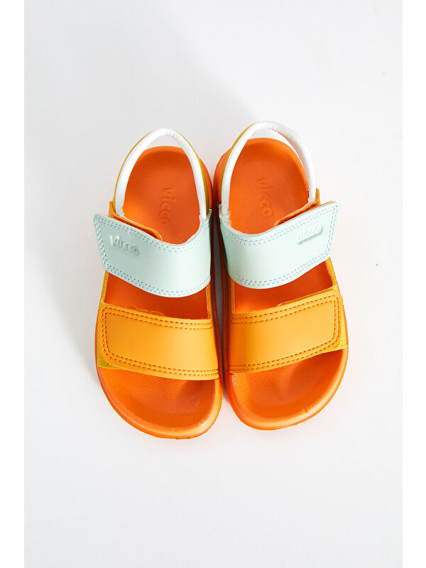 Krixi Hafif Unisex Okul Öncesi Orange Sandalet - Görsel 3