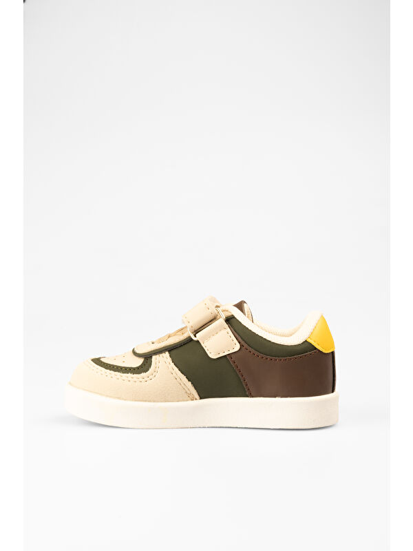 Sam Işıklı Erkek Bebek Haki Sneaker - Görsel 3