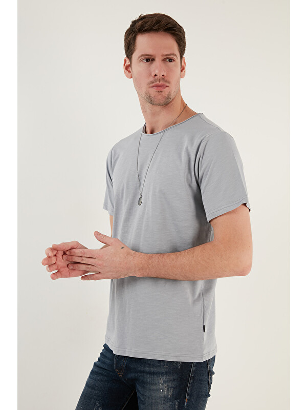 Buratti Bisiklet Yaka %100 Pamuk Slim Fit Basic Tişört 59020001