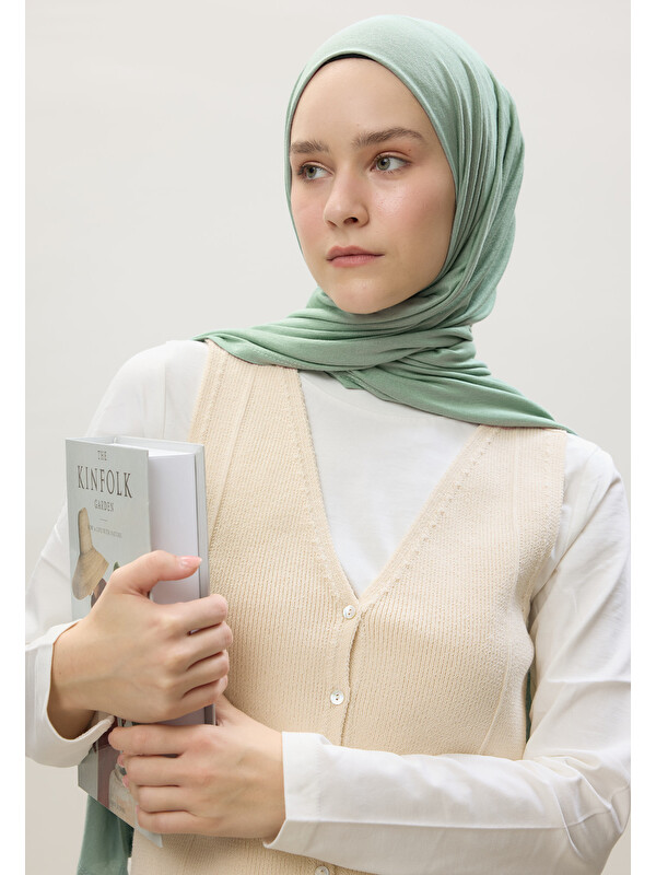Fresh Scarfs Penye Şal Deniz Köpüğü