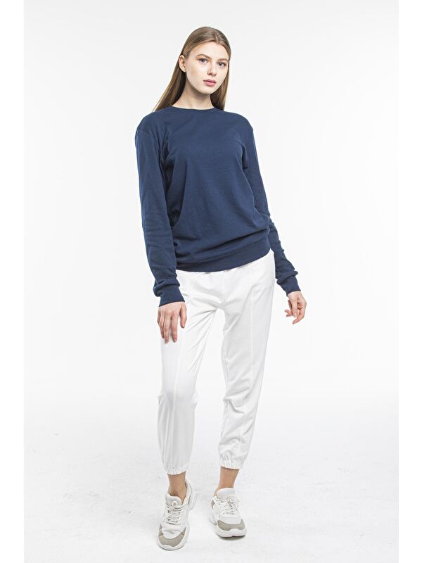 Süperlife Kadın Bisiklet Yaka Regular Fit Sweatshirt spr21k17
