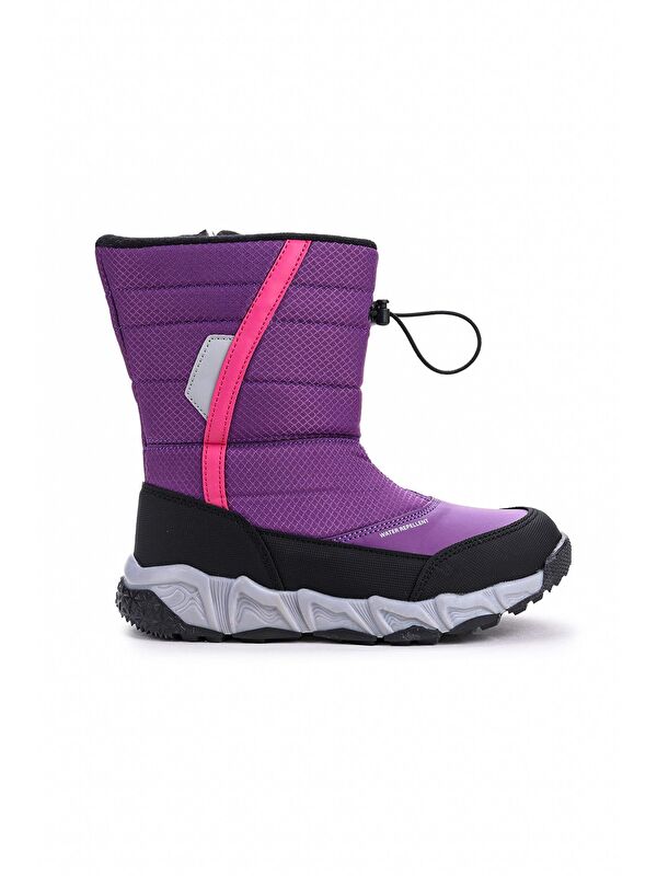 Molina Suya Dayanıklı Fermuarlı Kız/Erkek Çocuk Kar Bot Ayakkabı - Görsel 5