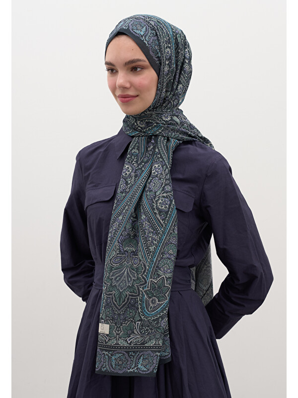 Fresh Scarfs Petra Desen Şal Mavi