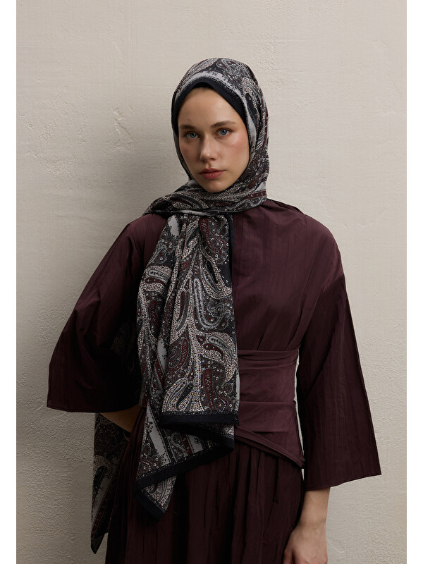 Fresh Scarfs Paısley Elegance Desen Şal Siyah