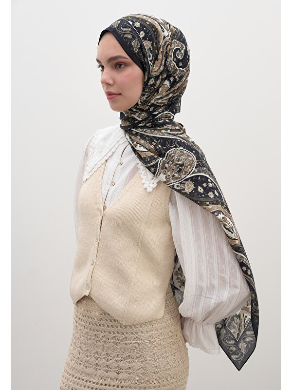 Fresh Scarfs Panthea Desen Şal Siyah