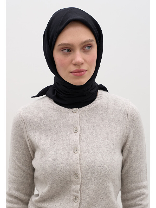 Fresh Scarfs Pamuk Viskon Eşarp Siyah