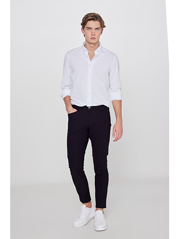 Lee Regular Fit Normal Kesim Dar Paça 5 Cep Siyah Casual Pantolon