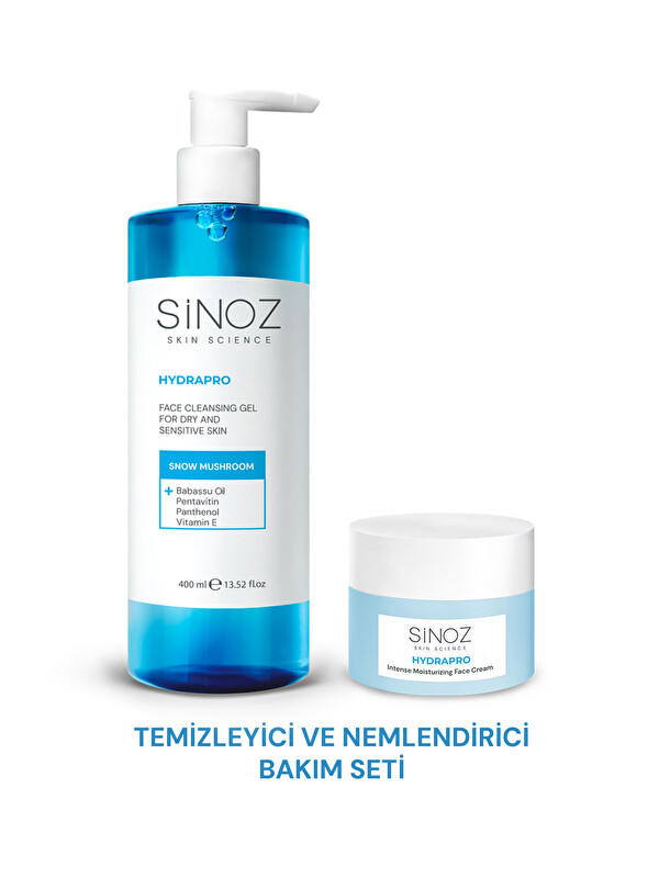 Sinoz Hydrapro Temizleyici ve Nemlendirici 2’li Bakım Seti