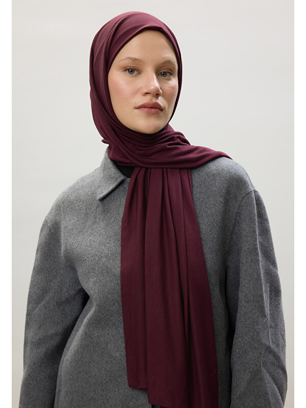 Fresh Scarfs Penye Şal Bordo