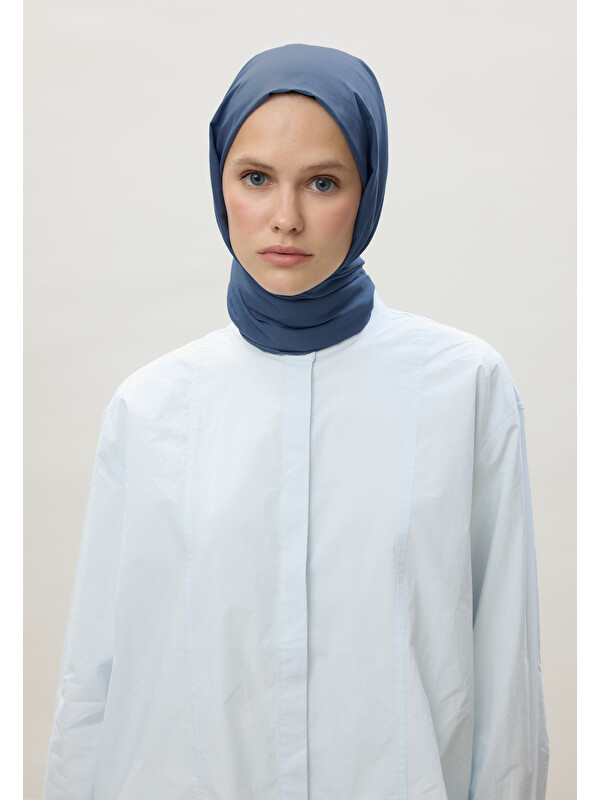 Fresh Scarfs İnce Pamuk Vual Şal İndigo