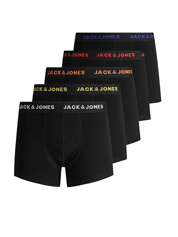 Jack & Jones Additıonals Jacblack Streç Pamuklu Logolu 5 Pack Boxer 12167028