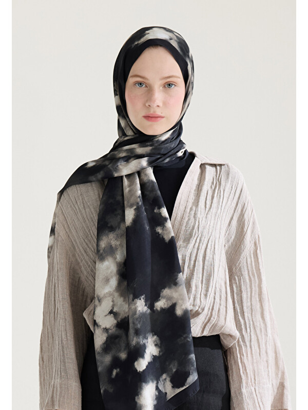 Fresh Scarfs Lola Floş Viskon Şal Siyah