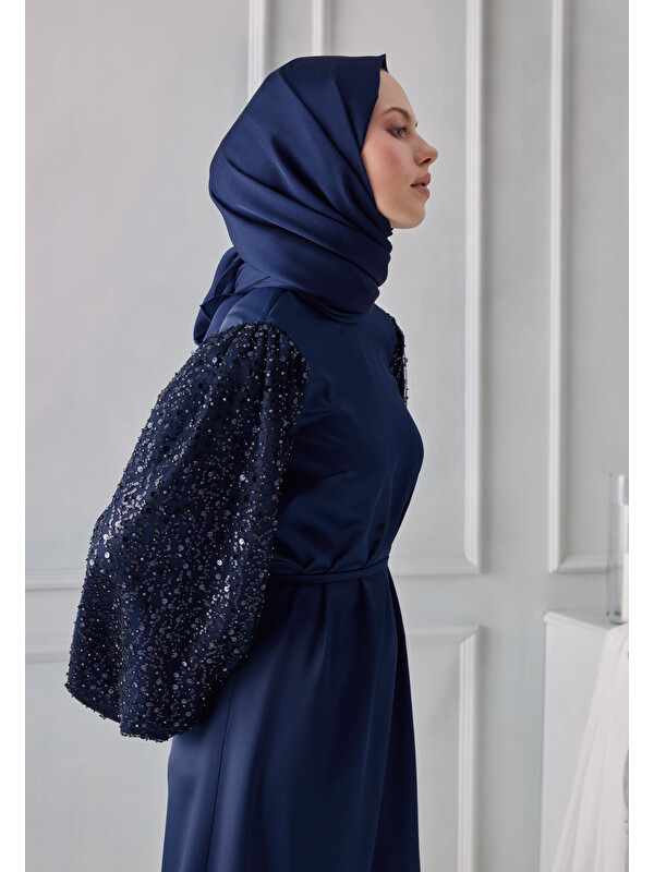 Fresh Scarfs Janjanlı Şal Safir