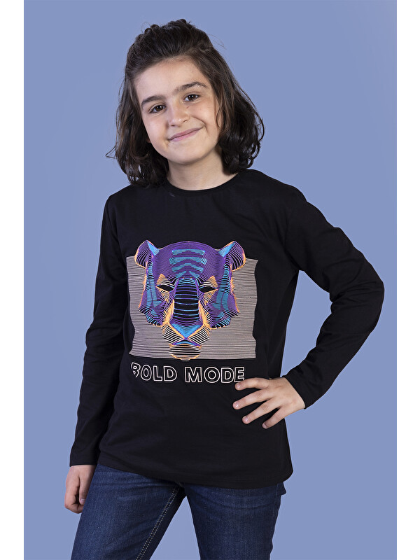 Toontoykids Erkek Çocuk Kabartma Baskılı Tişört