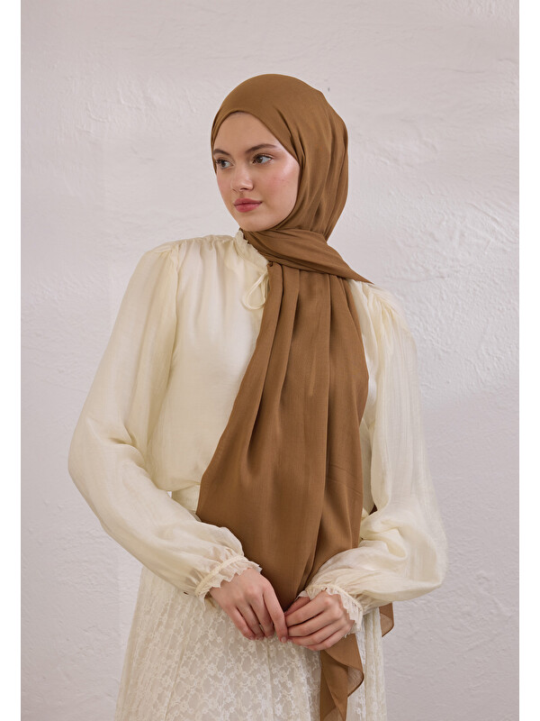 Fresh Scarfs Soft Viskon Şal Sütlü Kahve