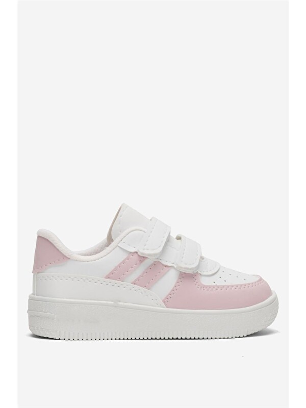 LİGER Çocuk Sneaker Spor Ayakkabı Beyaz-Pembe
