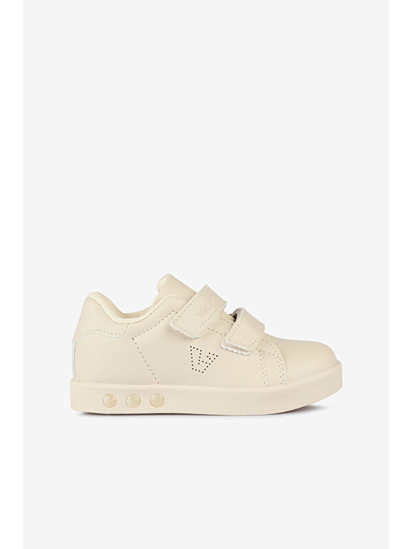 Vicco Oyo Işıklı Unisex Okul Öncesi Bej Sneaker
