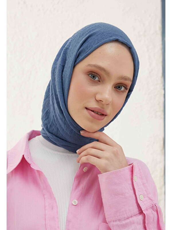 Fresh Scarfs Bürümcük Şal Gök Mavi