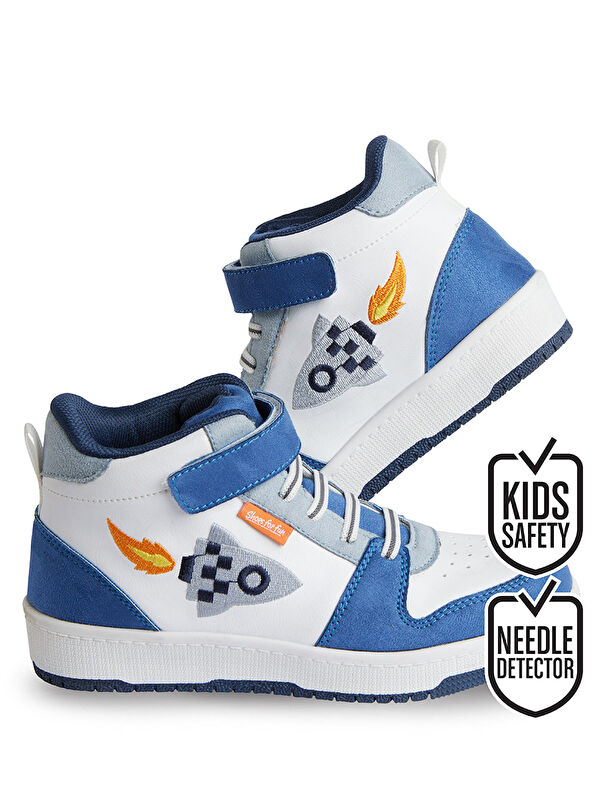 Denokids Roket Erkek Çocuk Beyaz Sneakers