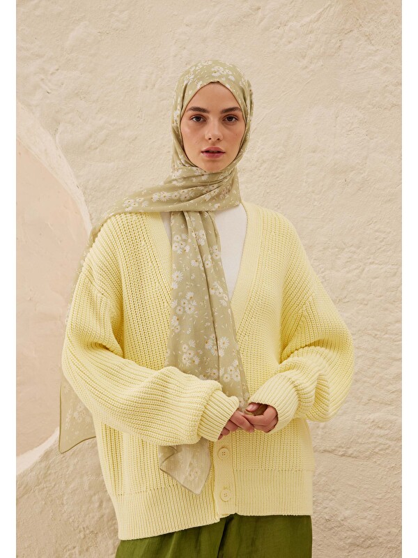 Fresh Scarfs Papatya Desen Rami Şal Adaçayı