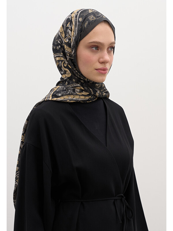 Fresh Scarfs Panthea Desen Şal Antrasit