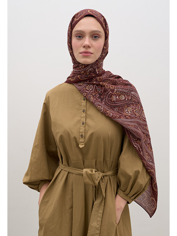 Fresh Scarfs Petra Desen Şal Bordo